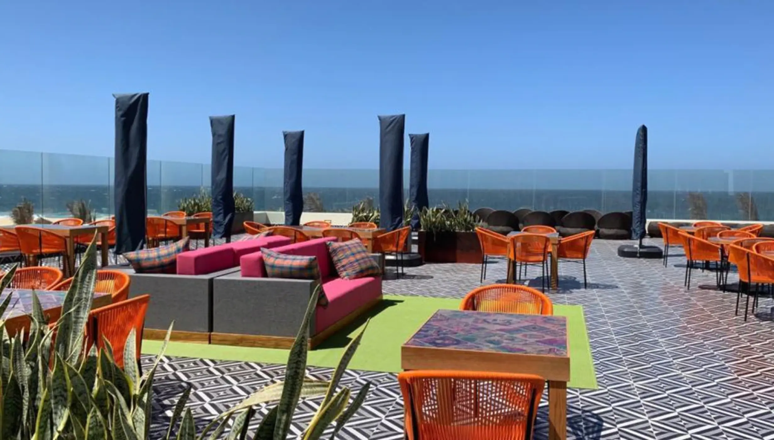 Cocktail party on the gallos terrace at hard rock los cabos