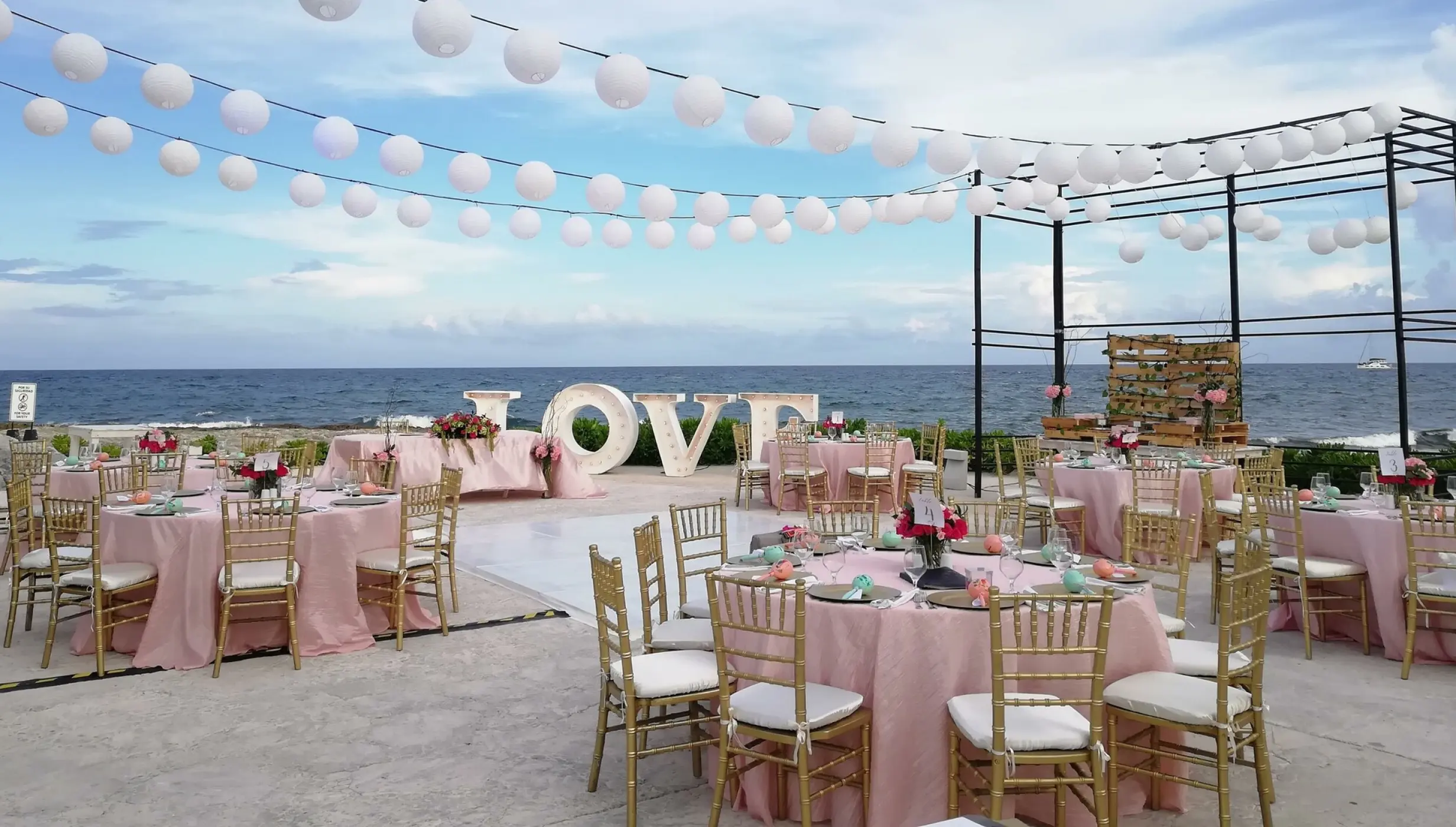 Ocean Terrace And Hacienda Overlook wedding venue at Hard Rock