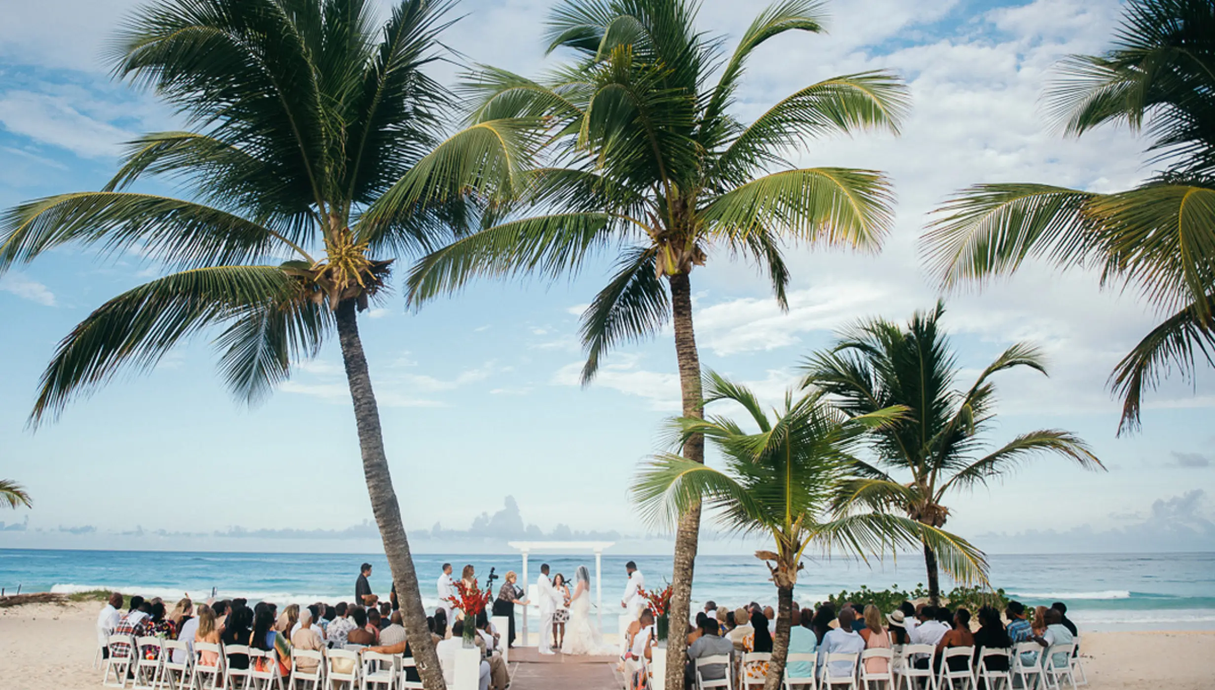 Wedding decor on harmonica palafitte at Hard Rock Punta Cana