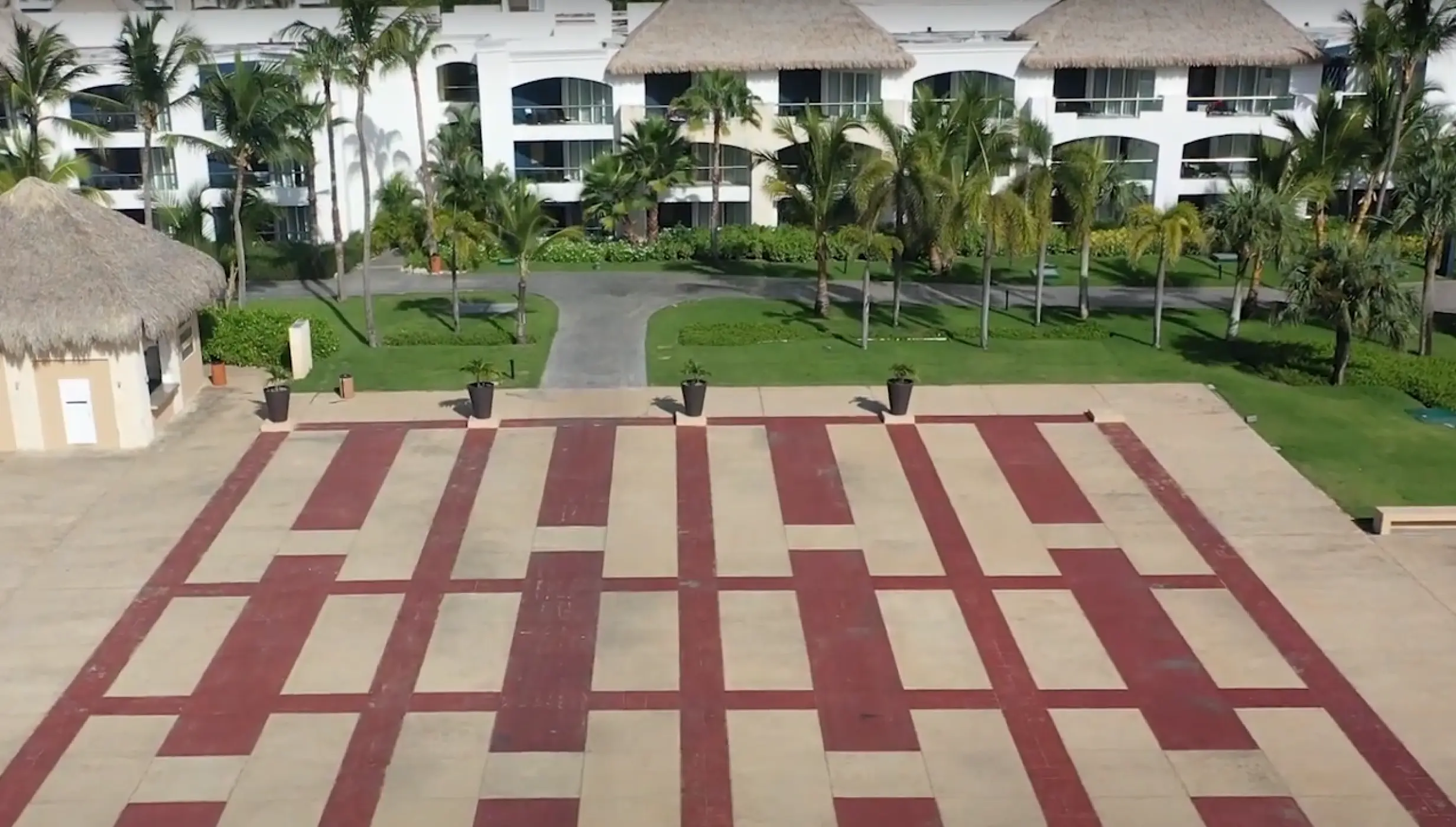 Panoramic view of isle of wight plaza at Hard Rock Punta Cana