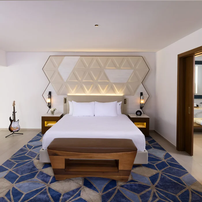 Family suite king bed at Hard Rock Punta Cana