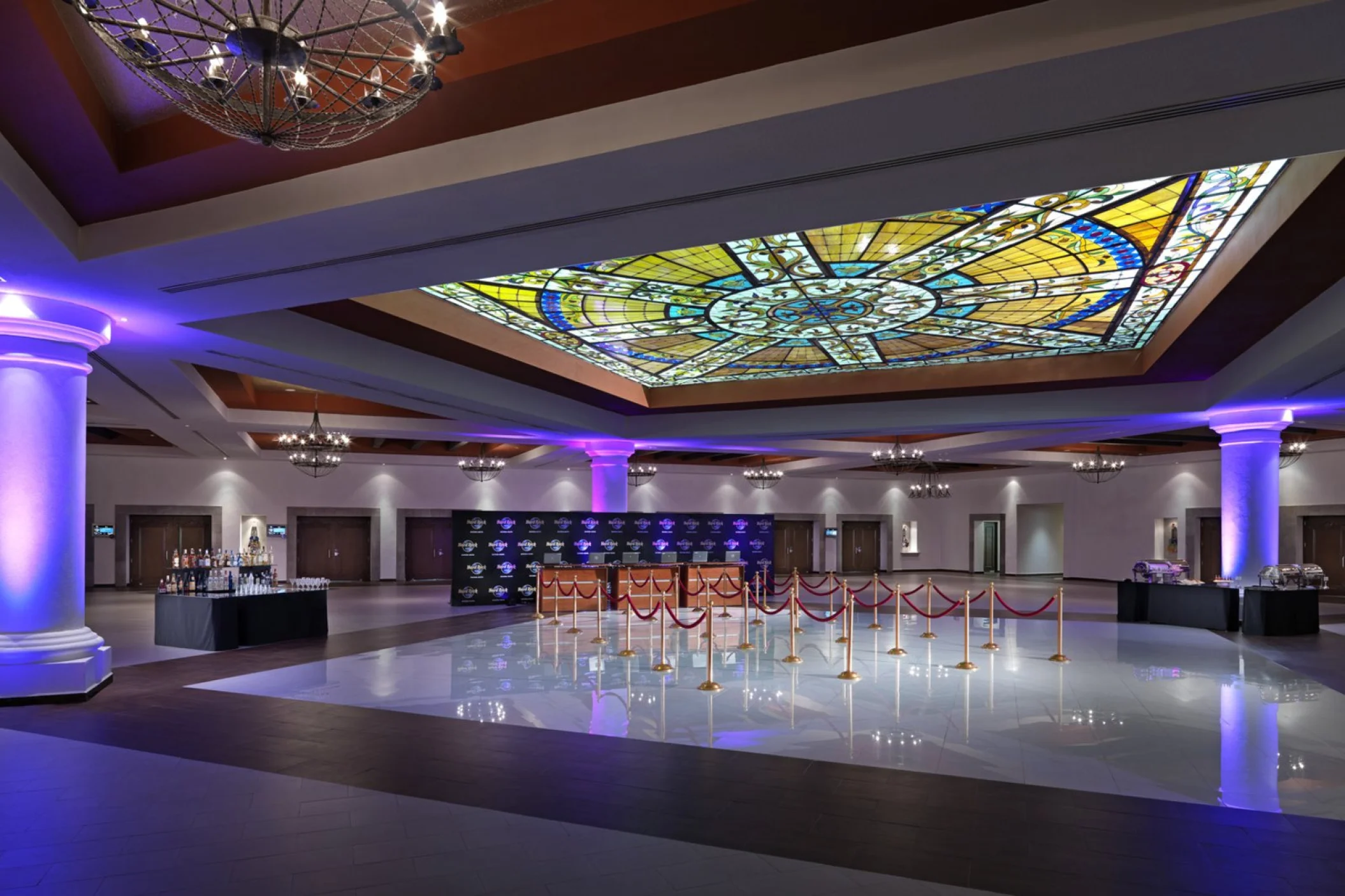 Hard Rock Riviera Maya convention center and wedding reception area