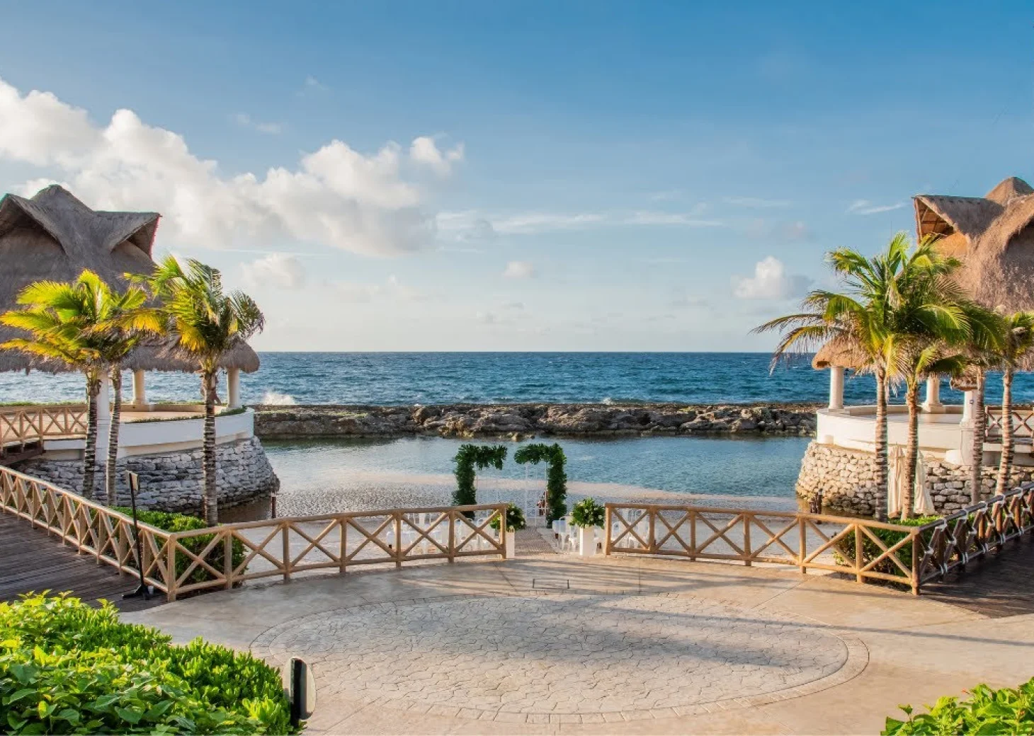 Hard Rock Riviera Maya wedding venue next to beach