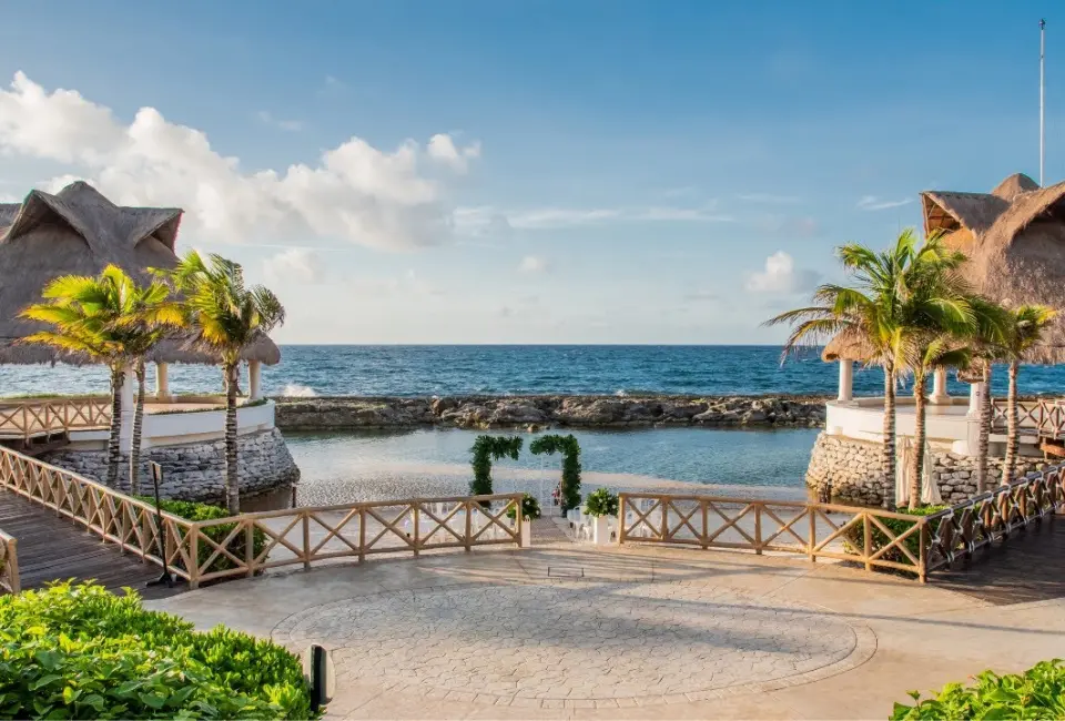Hard Rock Riviera Maya wedding venue next to beach