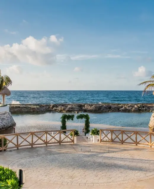 Hard Rock Riviera Maya wedding venue next to beach