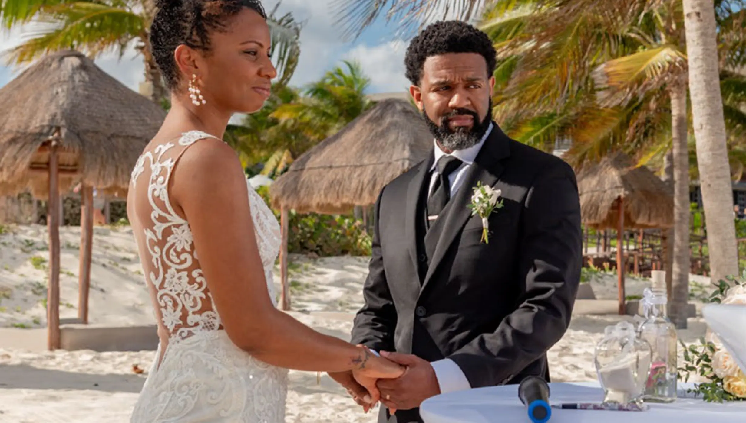 Ceremony in the Beach at Haven Riviera Cancun.