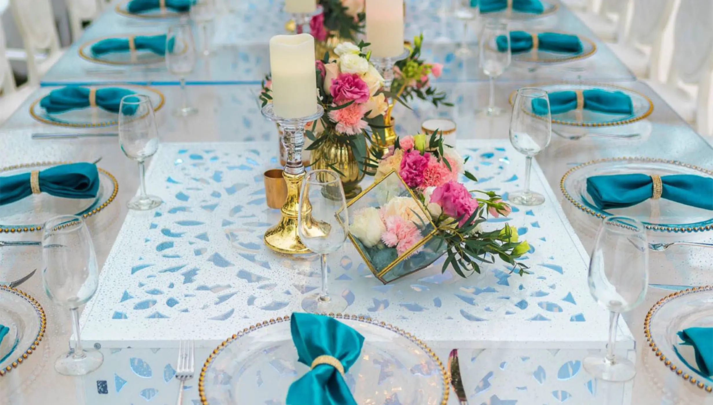 Reception setup in the Main Garden Venue at Haven Riviera Cancun.