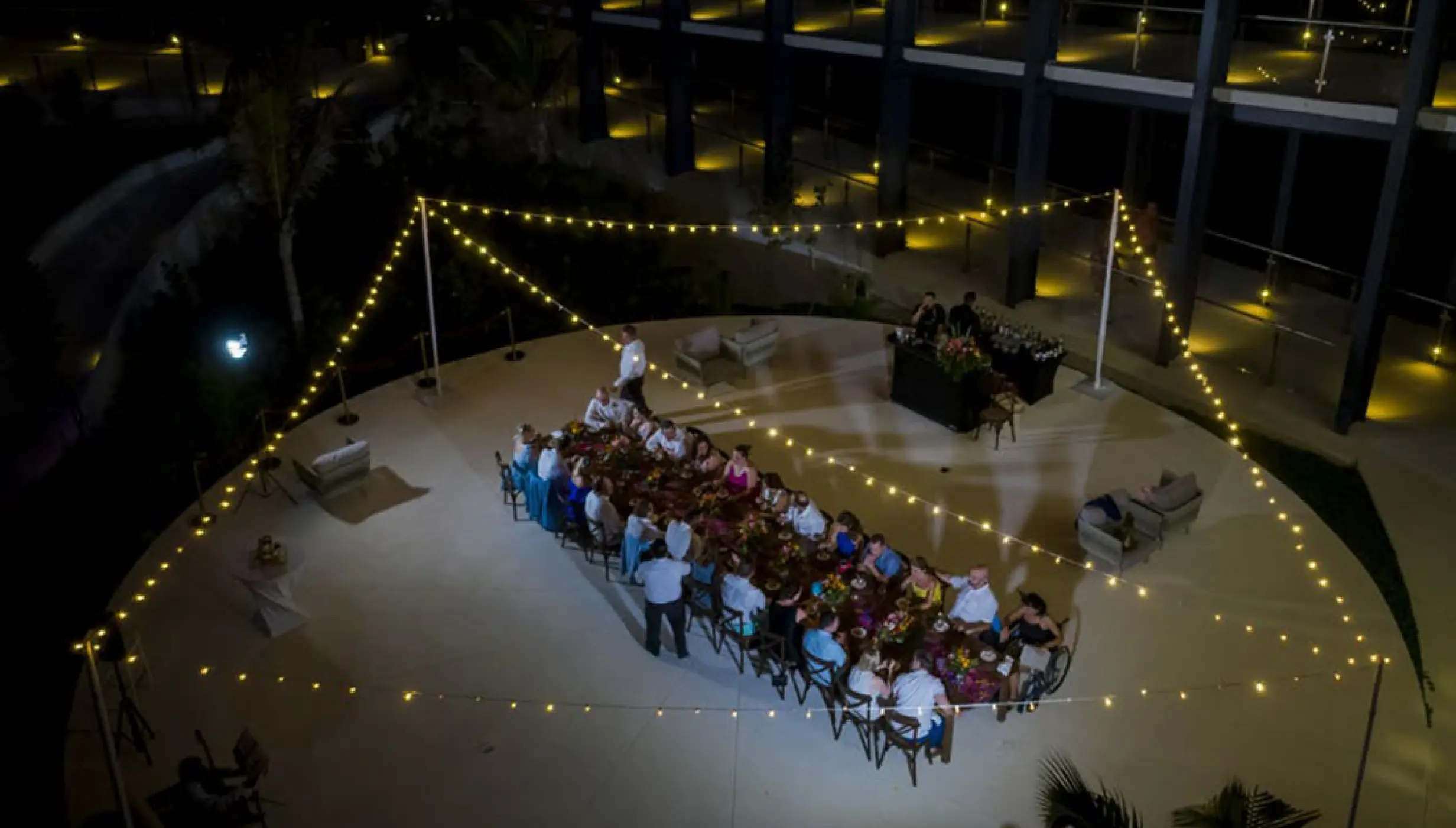 Dinner at Round Terrace Venue at Haven Riviera Cancun.