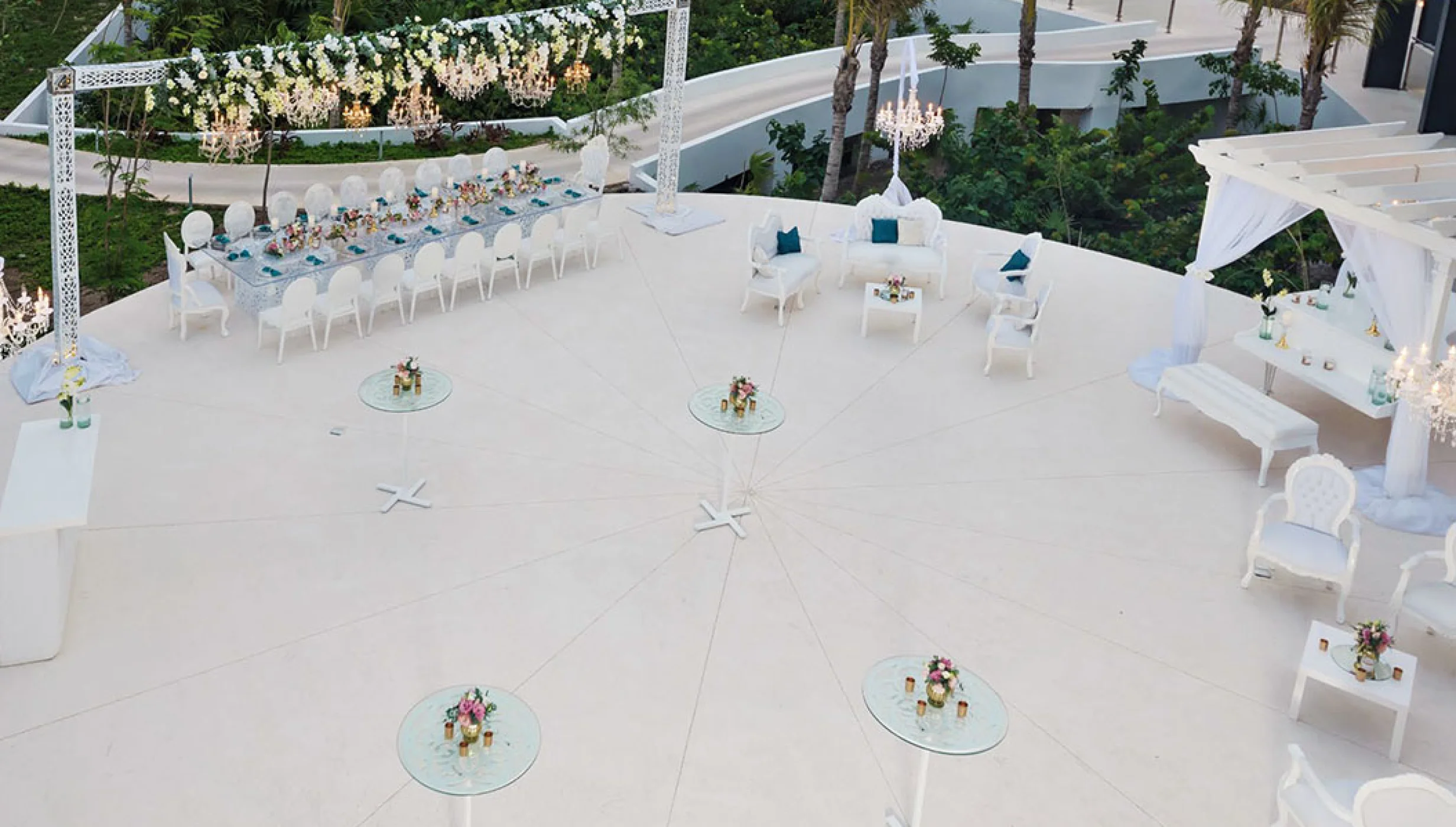 Round Terrace Venue at Haven Riviera Cancun.