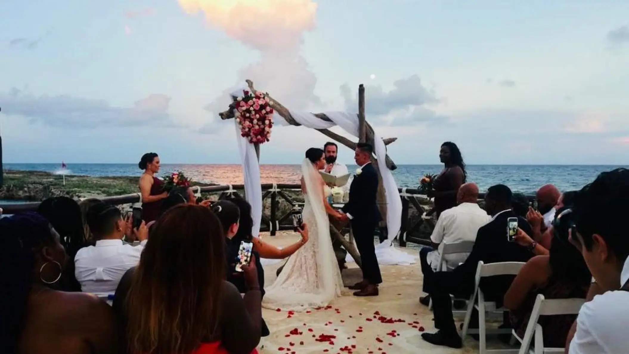 Wedding ceremony at the Heaven Overlook terrace at Hard Rock Riviera Maya, Riviera Maya