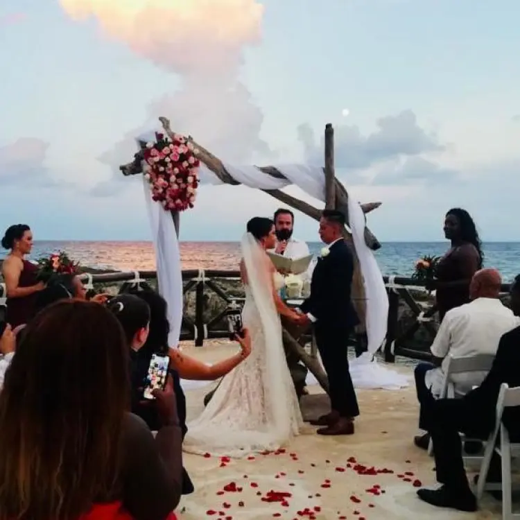 Wedding ceremony at the Heaven Overlook terrace at Hard Rock Riviera Maya, Riviera Maya