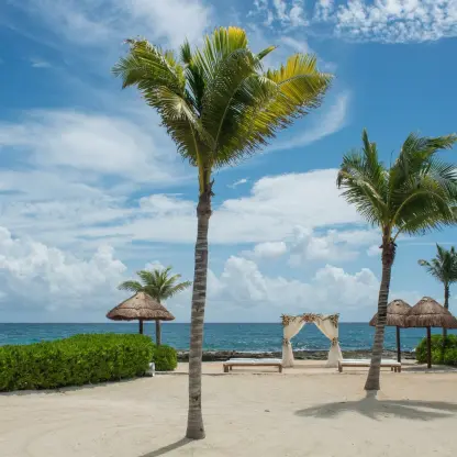 Starlight Beach wedding ceremony at Hard Rock Riviera Maya