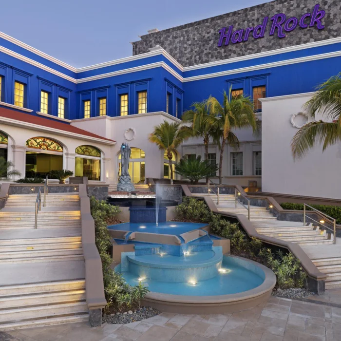 Heaven at Hard Rock Hotel Riviera Maya entrance staircase