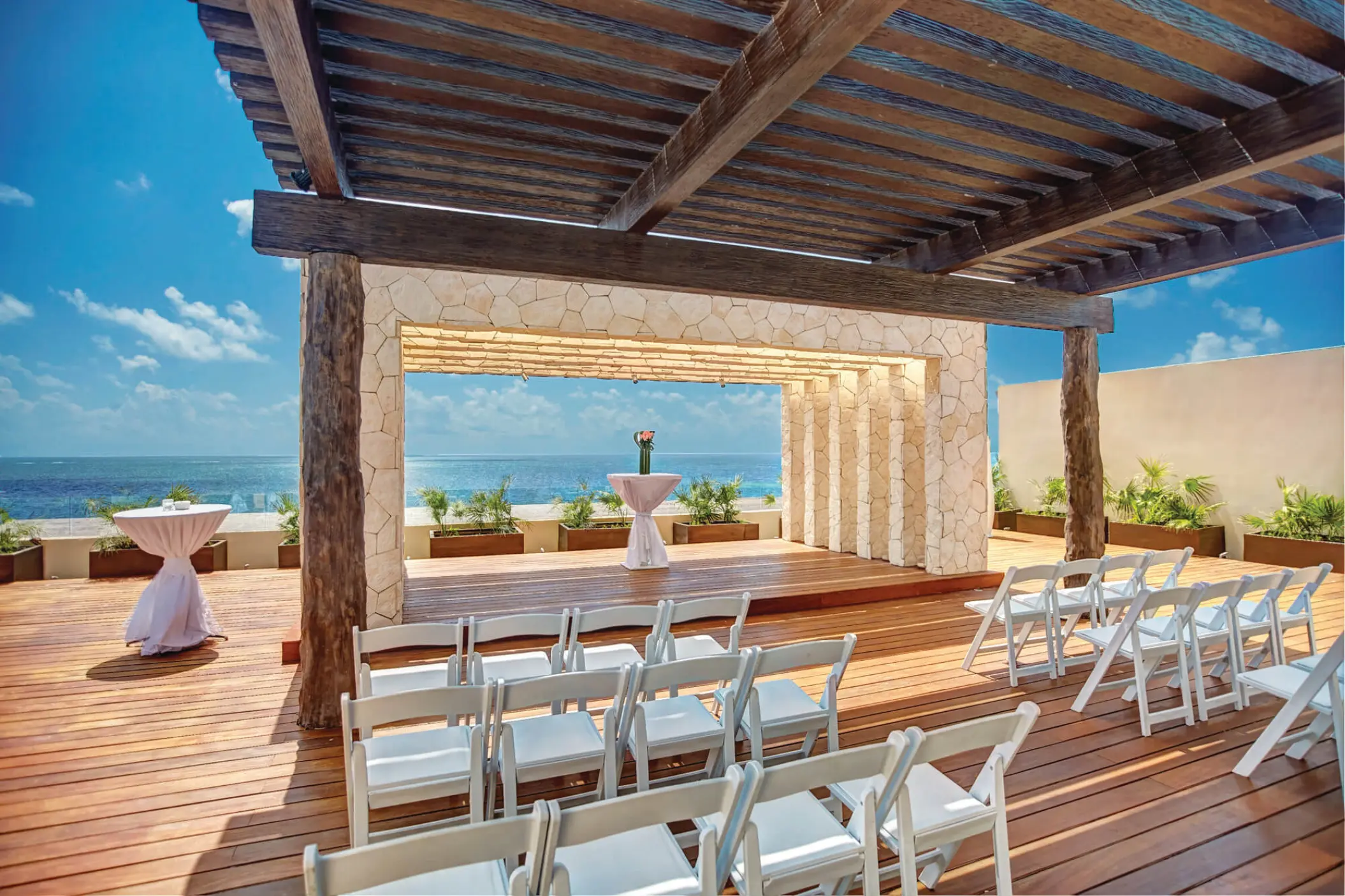Sky Terrace wedding ceremony at Royalton Hideaway Riviera Cancun