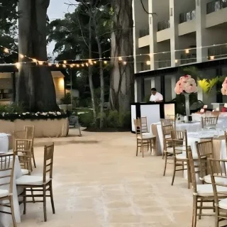 Reception in the diamond club poolside area at Hideaway at Royalton Negril