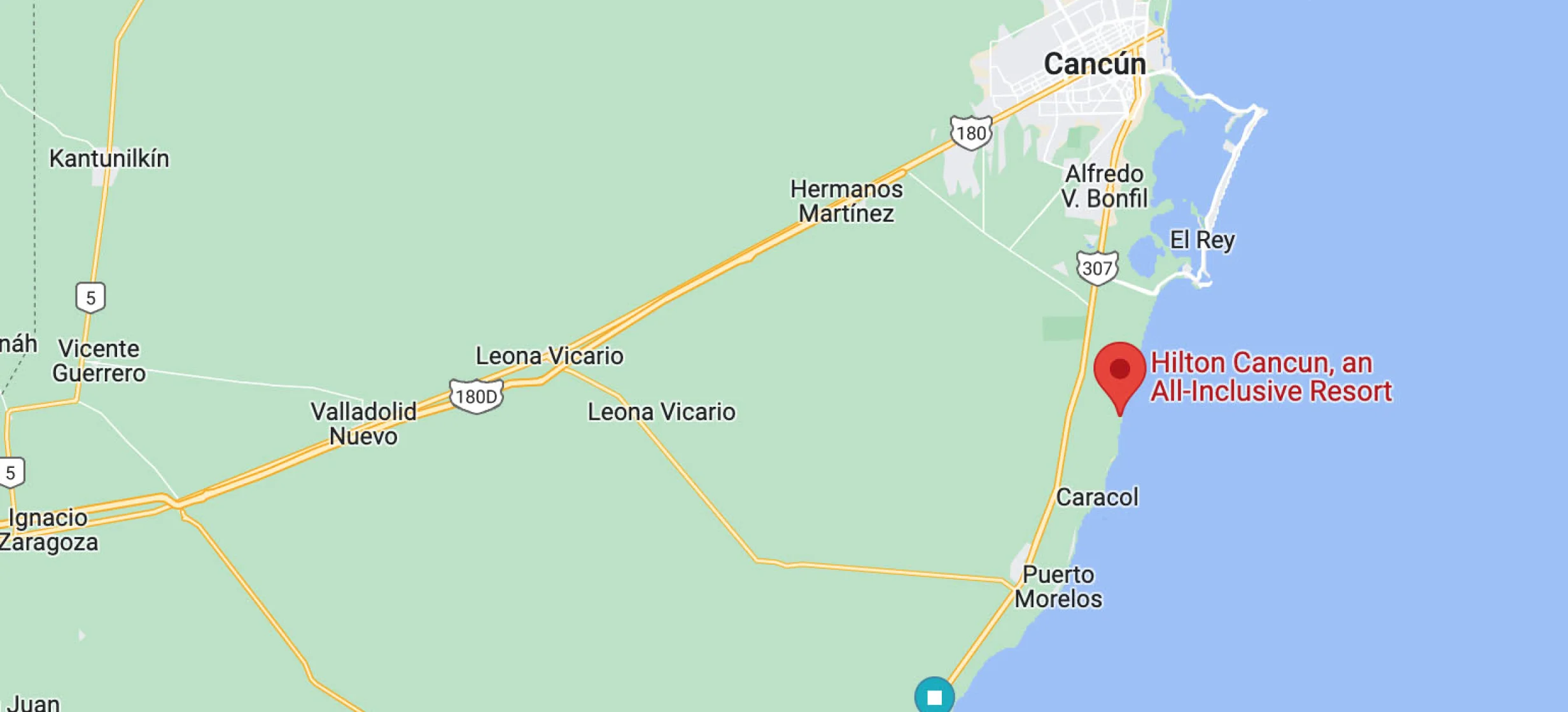 Hilton Cancun Map