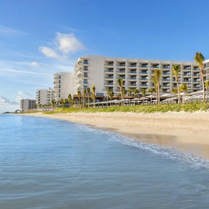 Beach at Hilton Cancun.