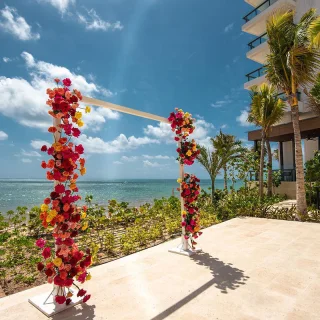 Lobby Terrace wedding venue at Hilton Cancun