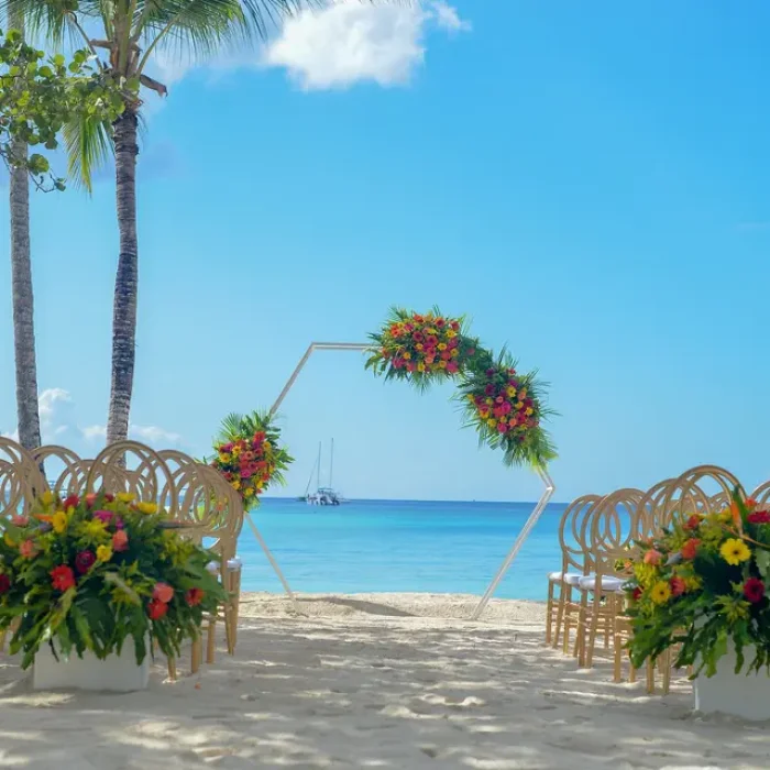 Ceremony on the beach at Secrets La Romana Resort & Spa