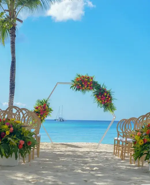 Ceremony on the beach at Secrets La Romana Resort & Spa