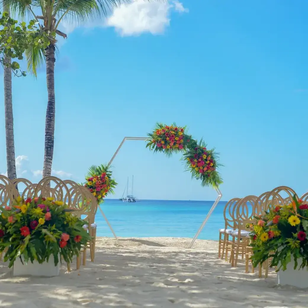 Ceremony on the beach at Secrets La Romana Resort & Spa