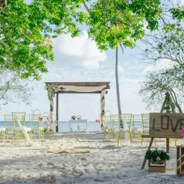 beach gazebo venue at Secrets La Romana
