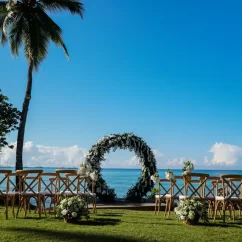 Seaside garden venue at Secrets La Romana