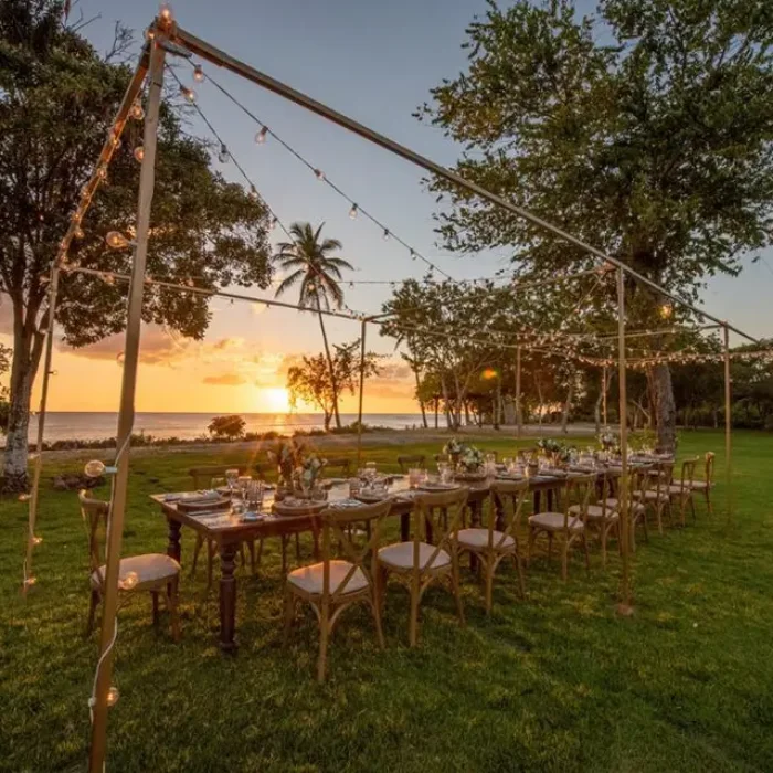 Seaside garden venue at Secrets La Romana