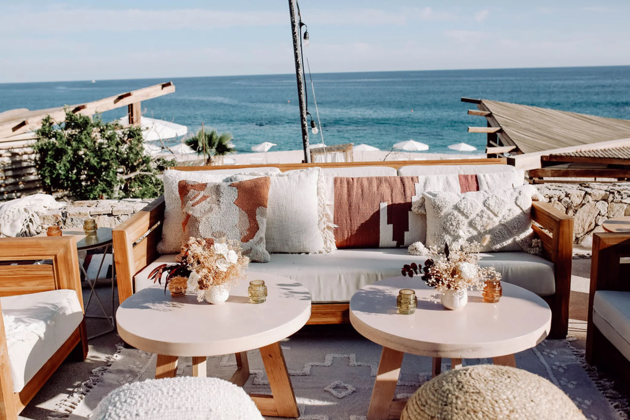 Cocktail party on the whale watching terrace at Hilton Los Cabos Beach and Golf