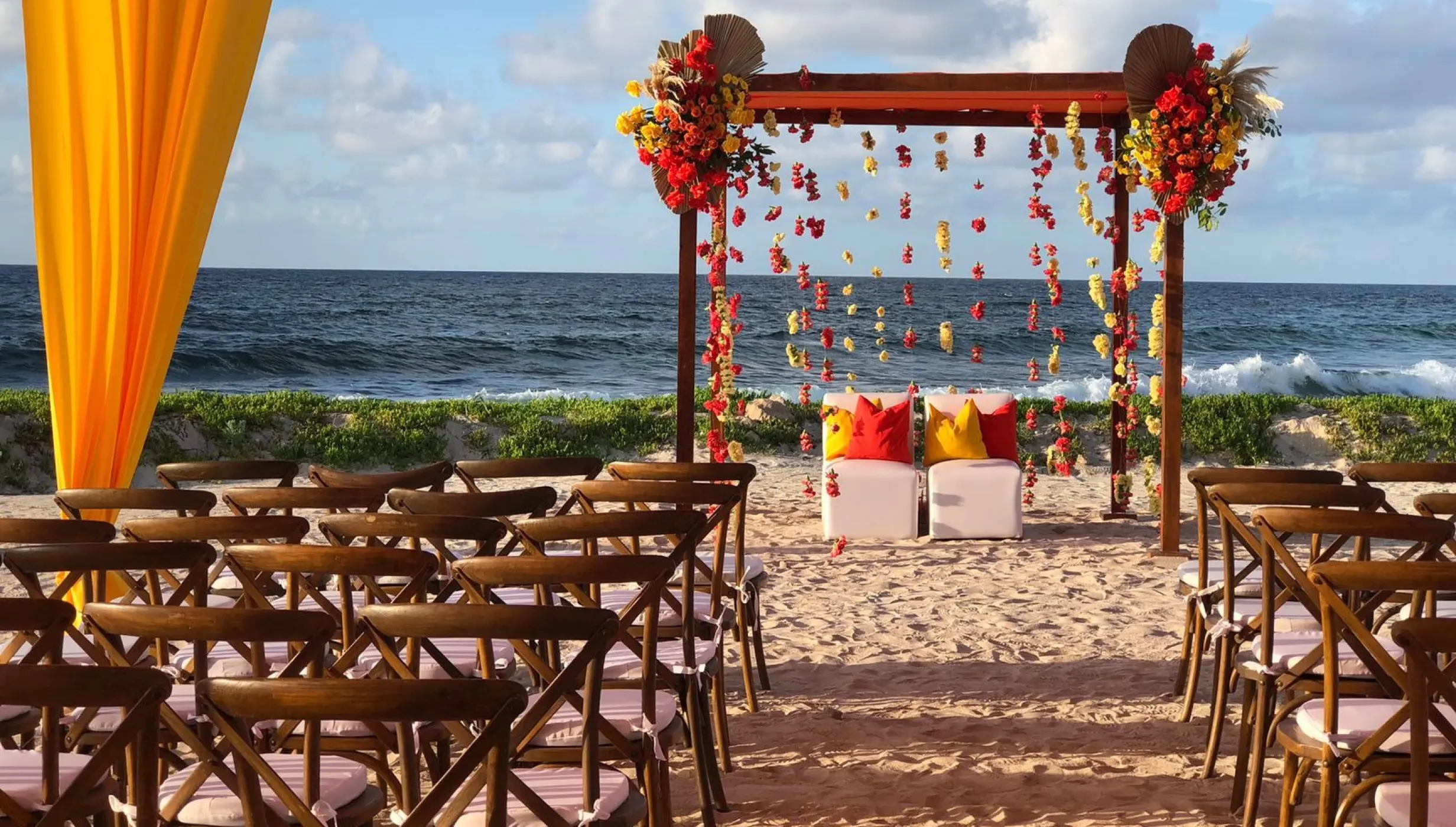 Hilton Tulum beach venue, right side.