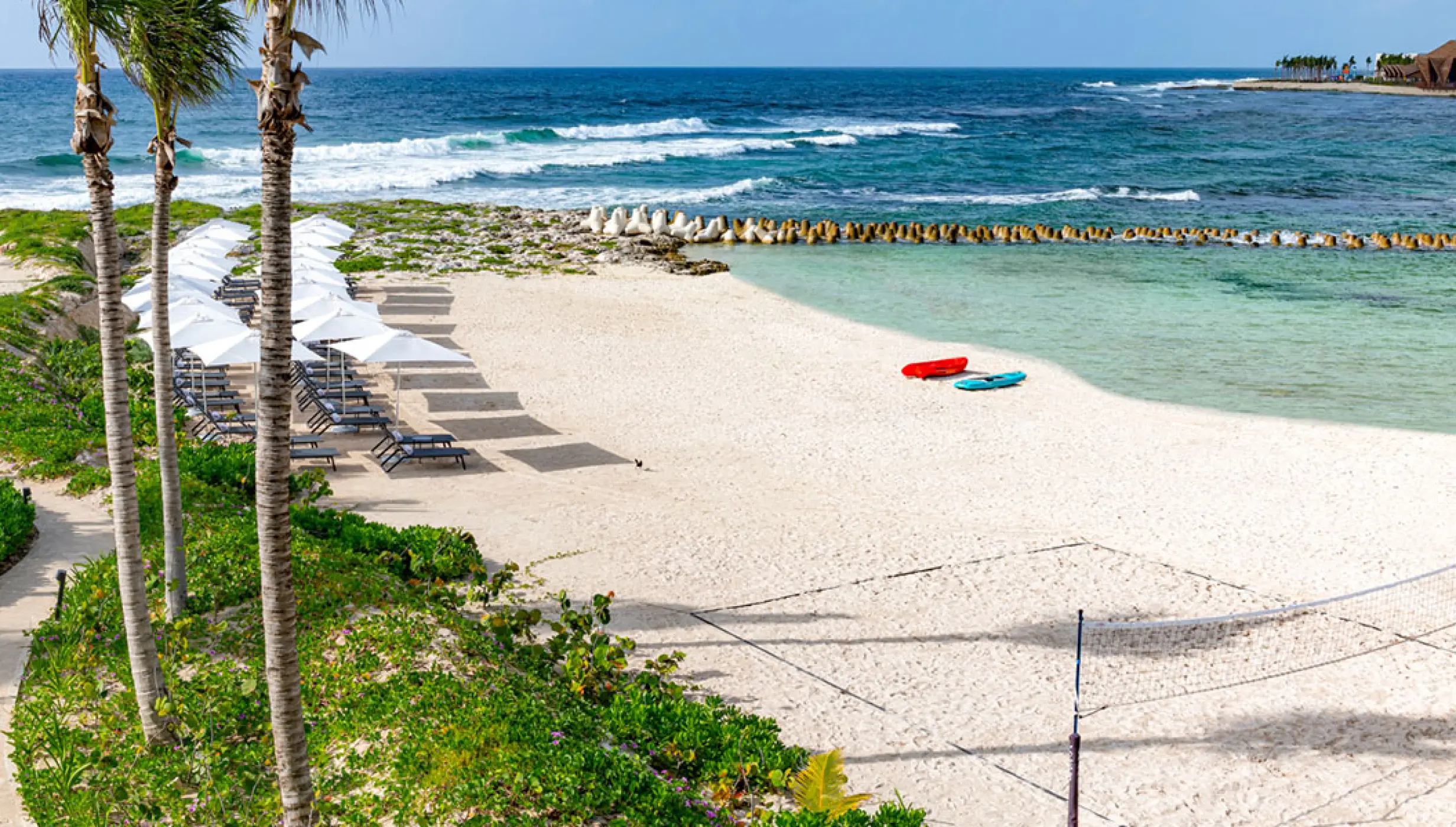 Hilton Tulum beaches overview.