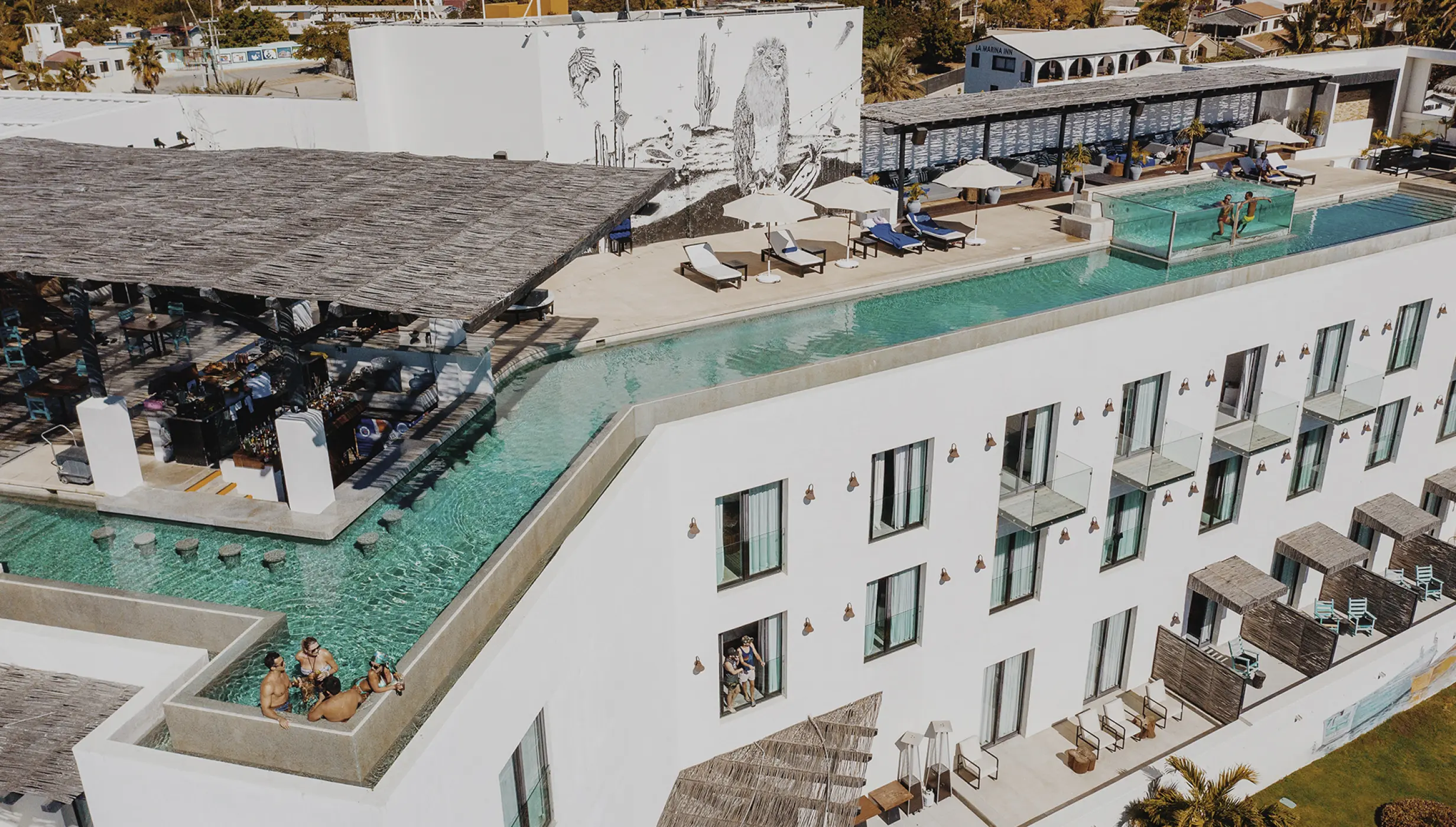 El rooftop at Hotel El ganzo Los Cabos