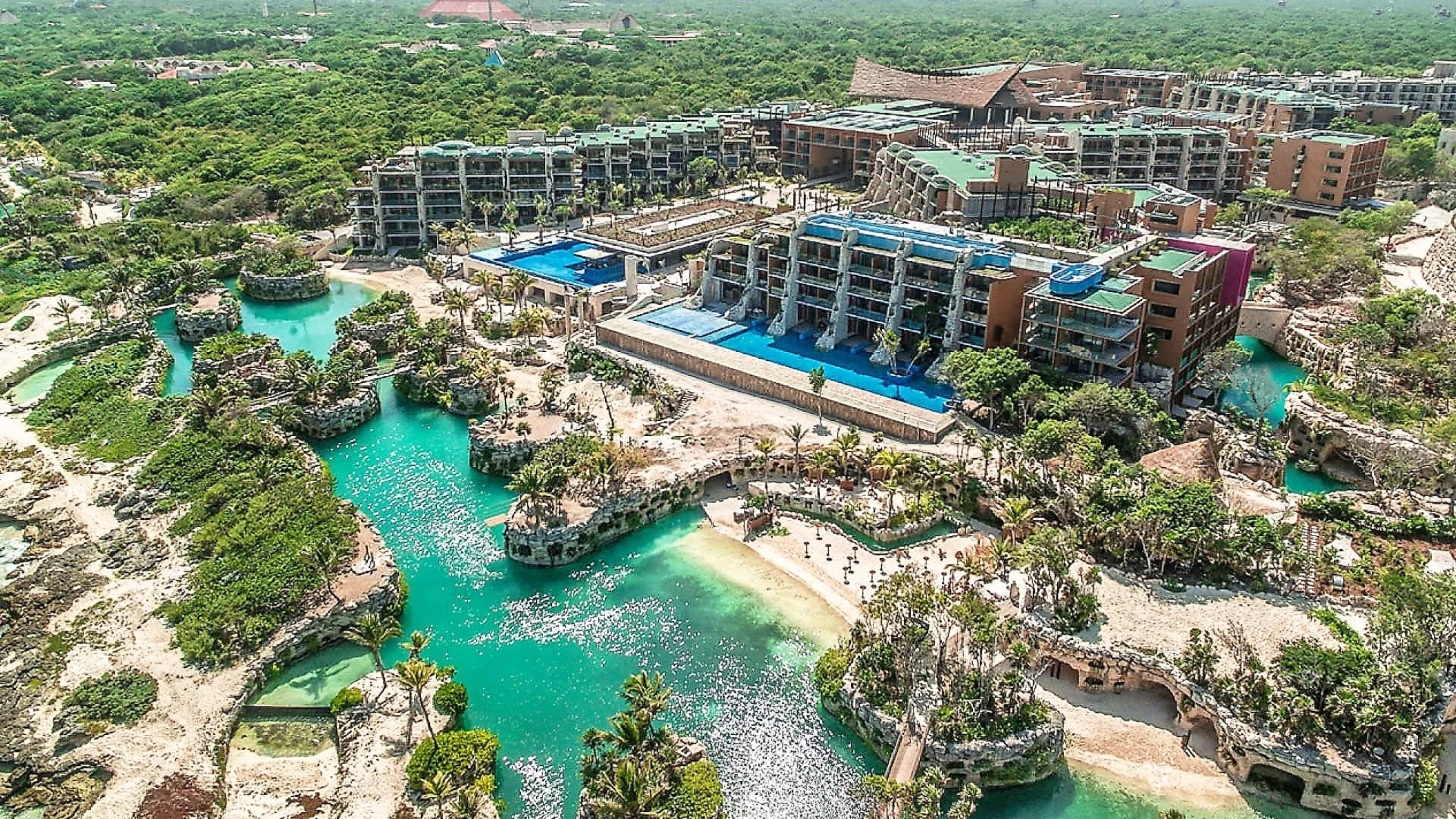 Hotel Xcaret arial view of entire resort
