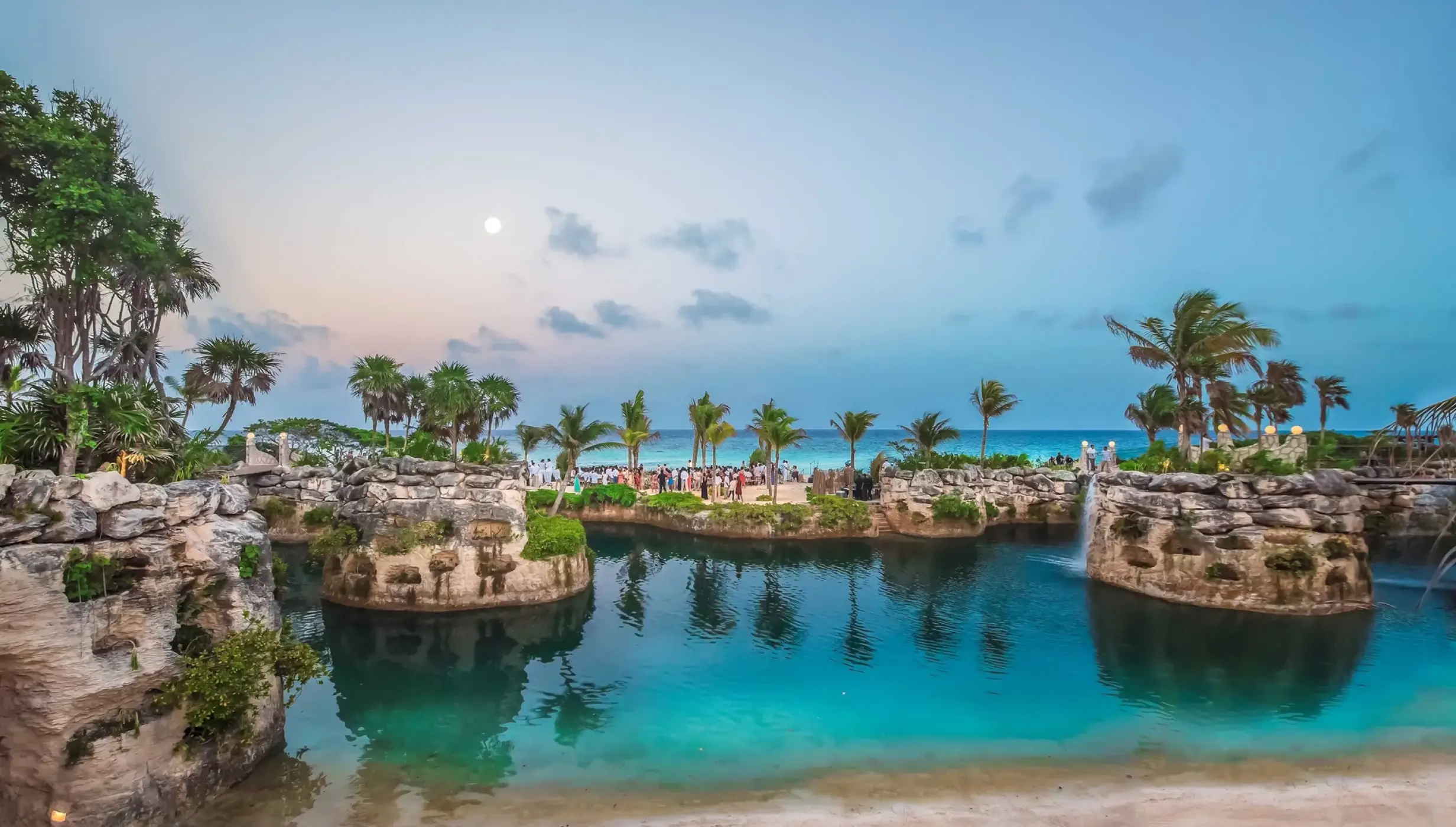 wedding event area to celebrate at Hotel Xcaret Mexico