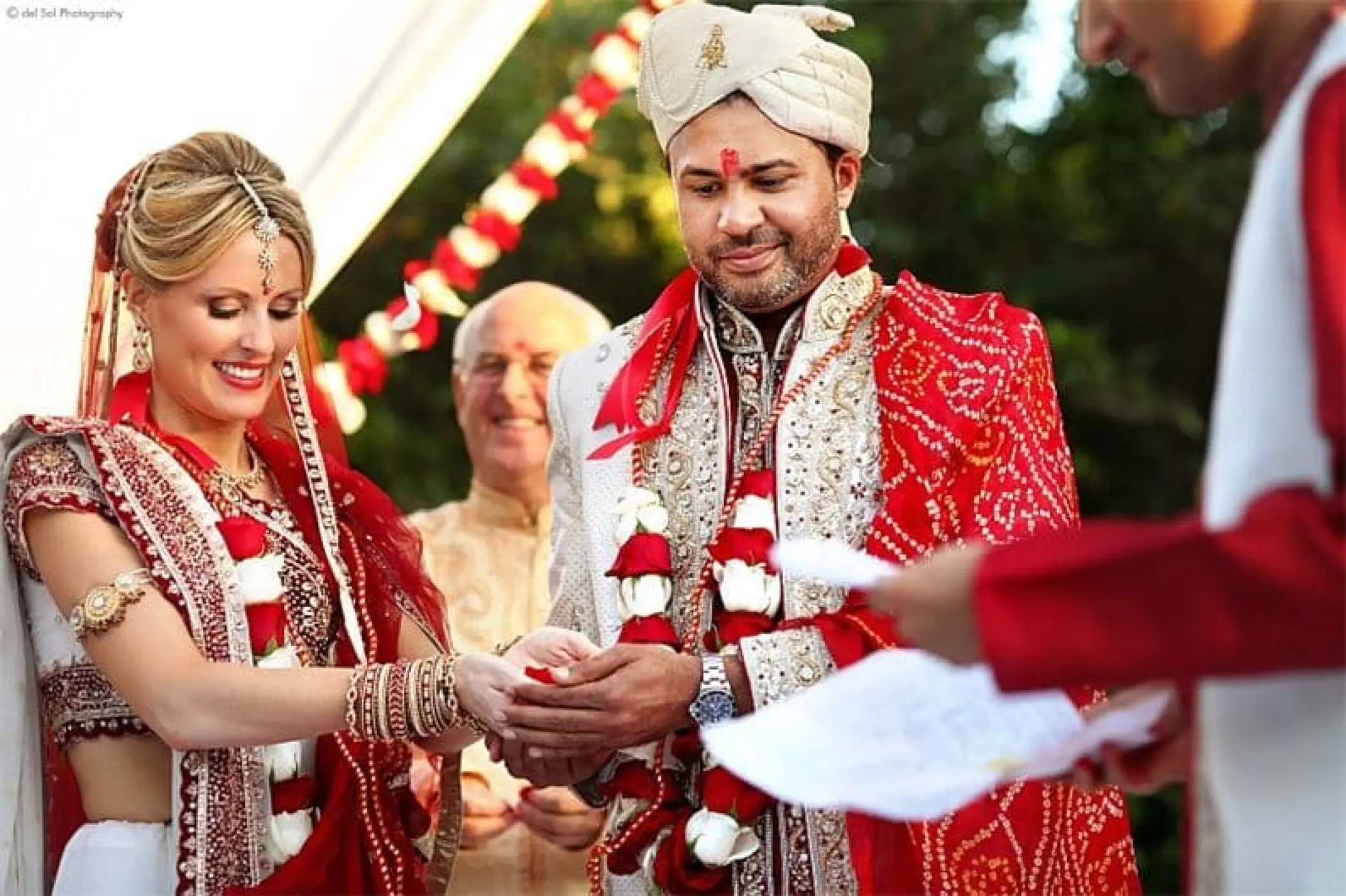 South Asian wedding ceremony at Grand Velas Los Cabos