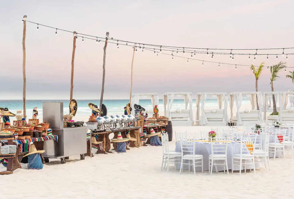 Hyatt Zilara Cancun Mexican Beach wedding