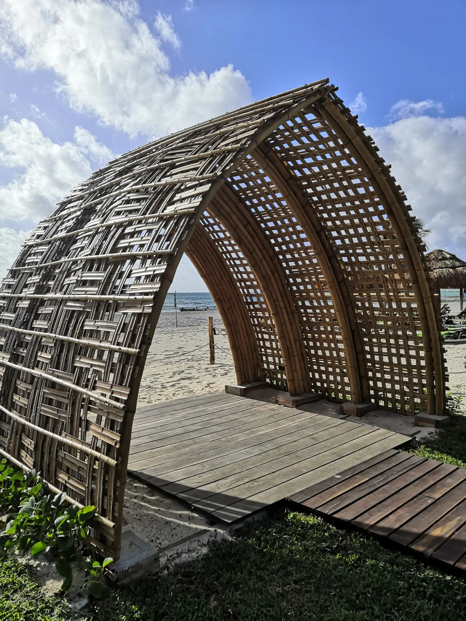 Wooden gazebo wedding ceremony venue at Hyatt Zilara Riviera Maya, Riviera Maya