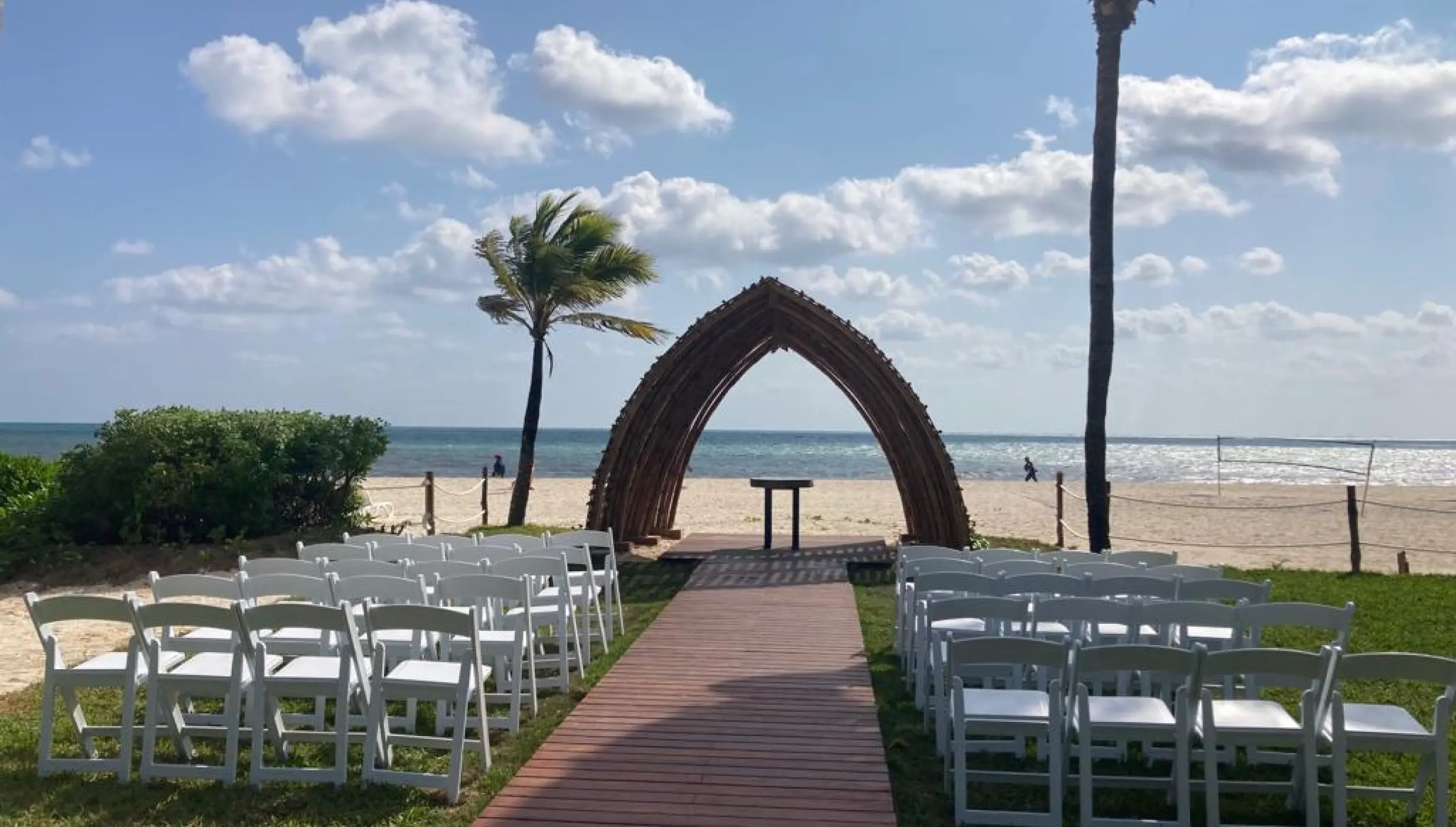 Ceremony decor on the garden at Hyatt Zilara Rivera Maya