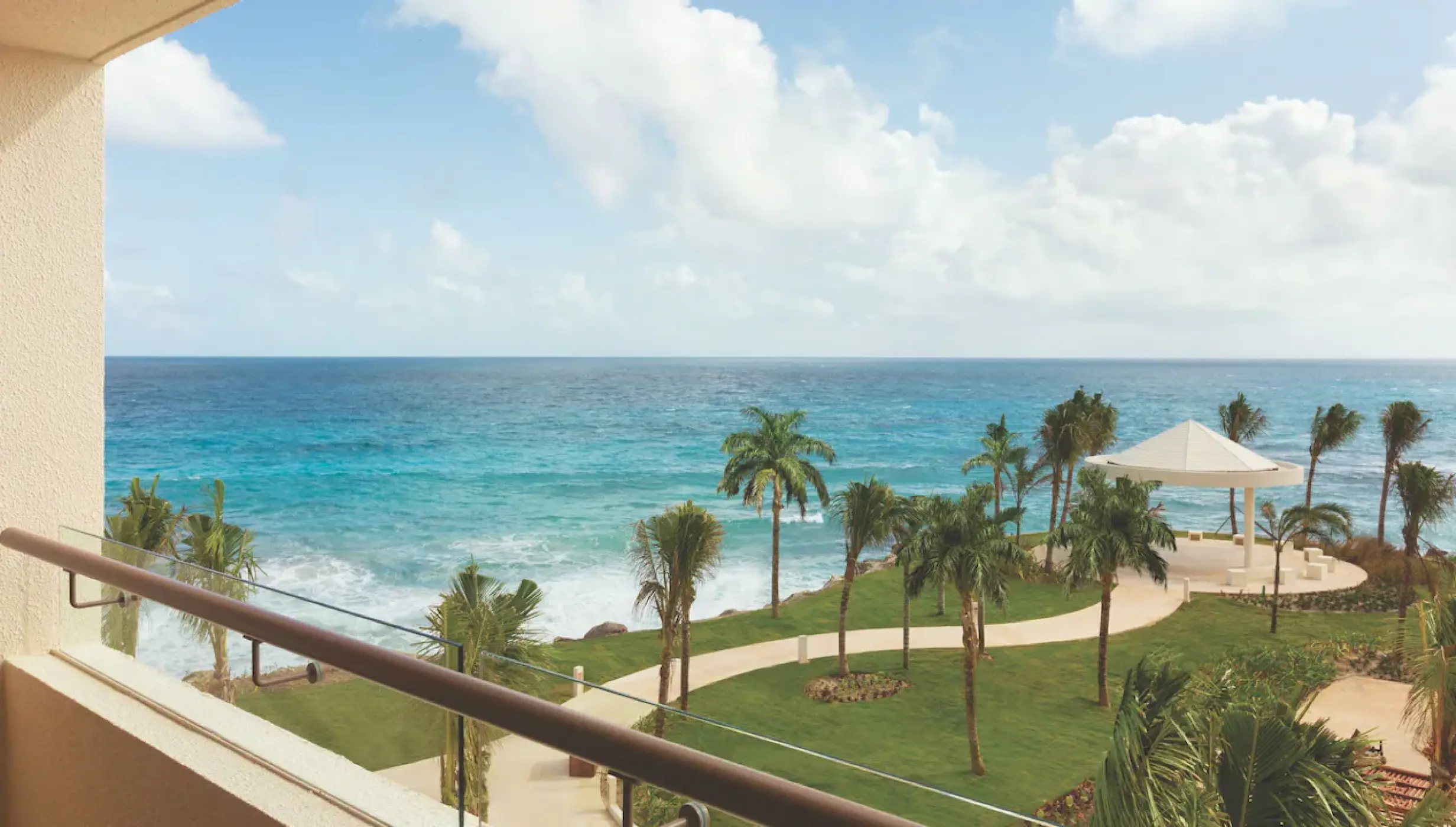 Balcony view suite at Hyatt Ziva Cancun