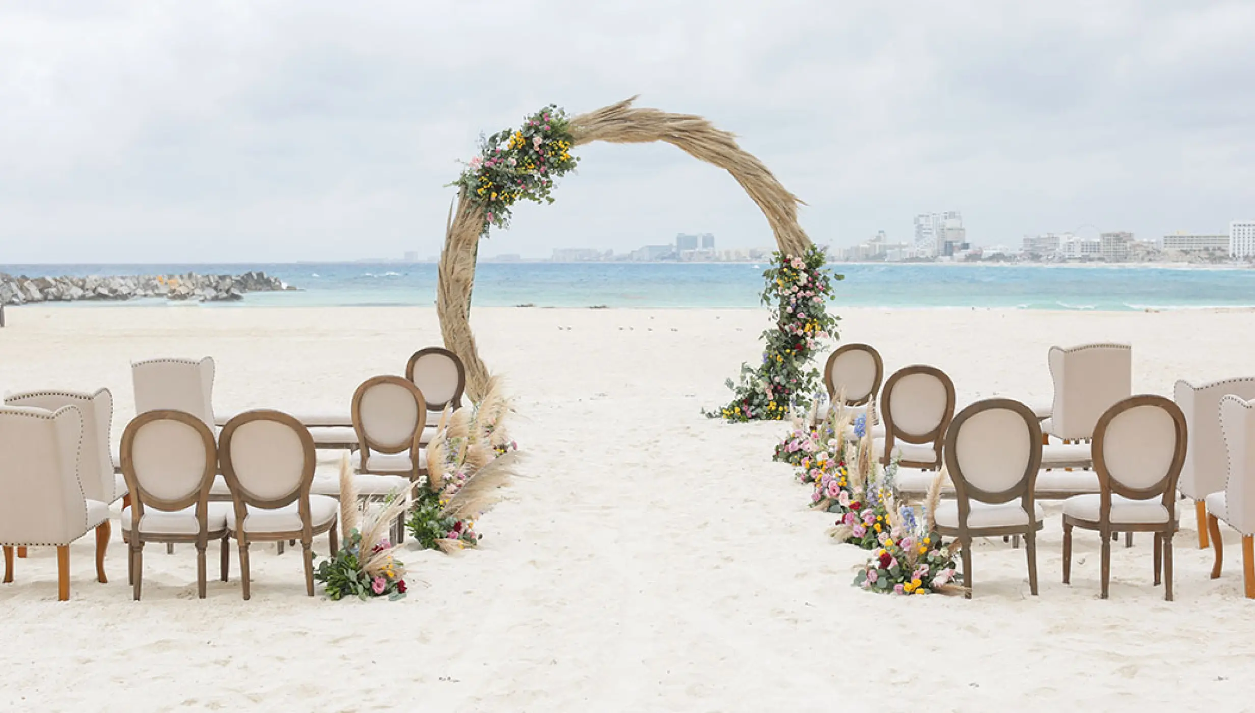 Sahara beach wedding venue at Hyatt Ziva Cancun