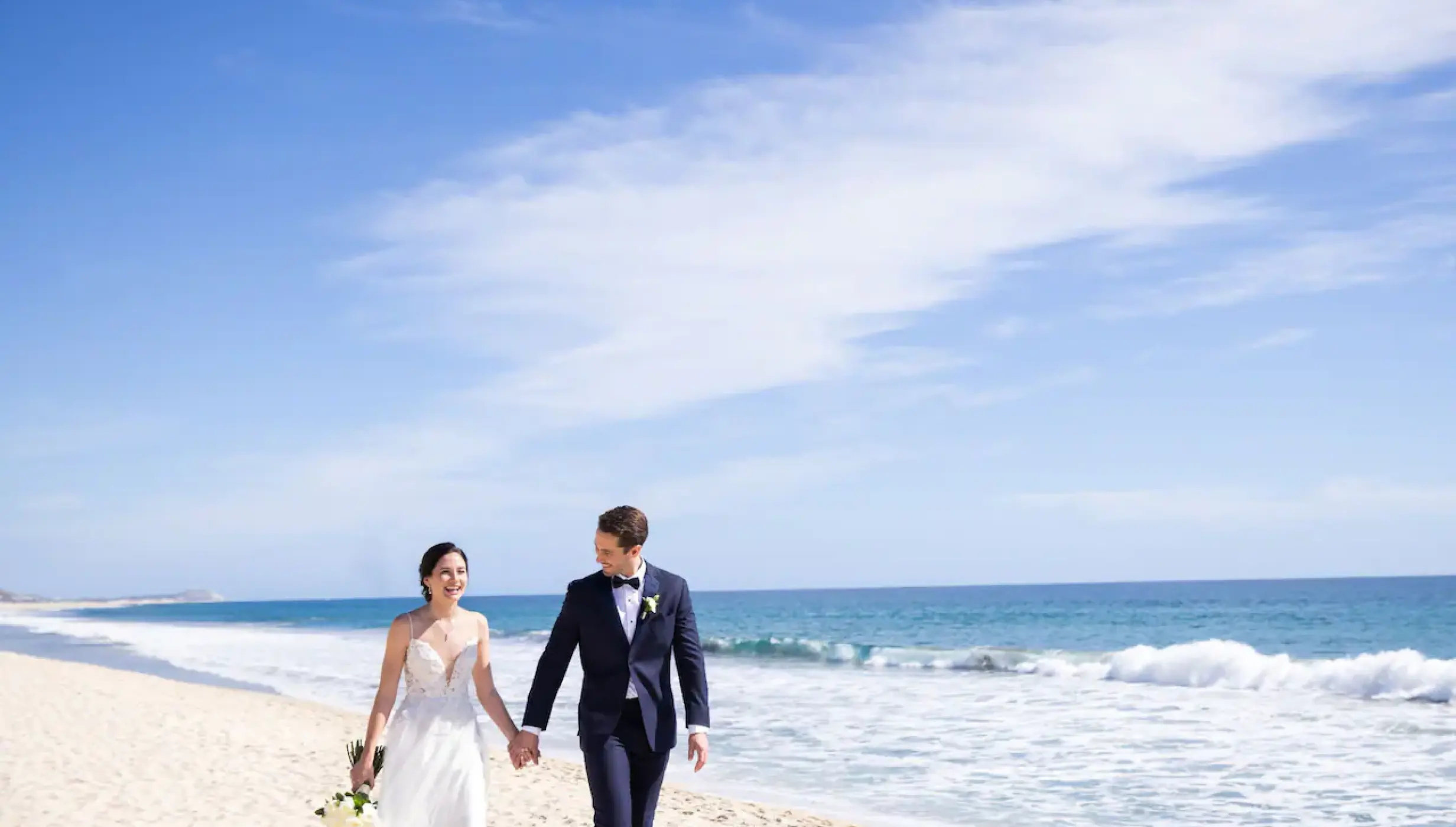 Couple on the hacienda beach at Hyatt Ziva Los Cabos