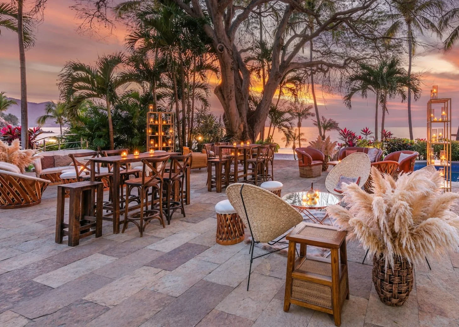 Cocktail party on palmas sunset at Hyatt Ziva Puerto Vallarta