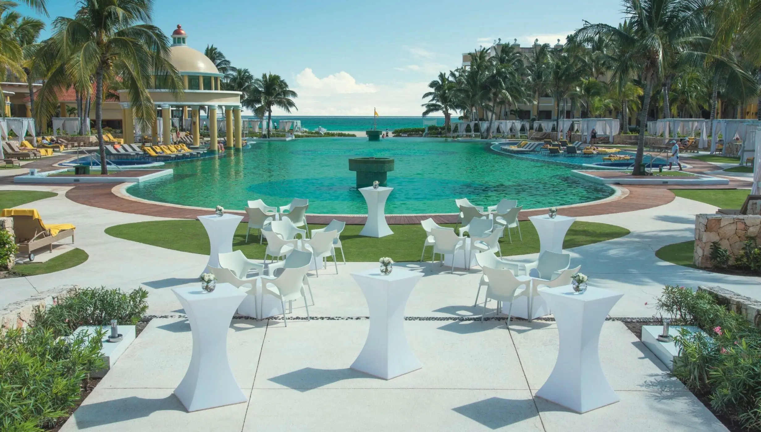 Cocktail party in Poolside venue at Iberostar Grand Paraiso