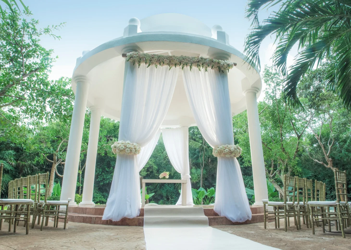 Iberostar Paraiso Beach wedding gazebo venue