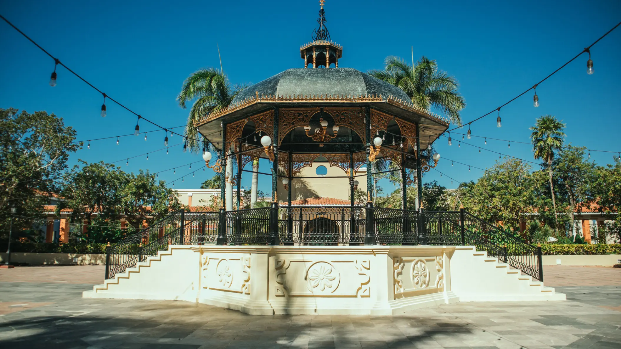 Plaza gazebo wedding venue at Iberostar Paraiso Maya, Riviera Maya