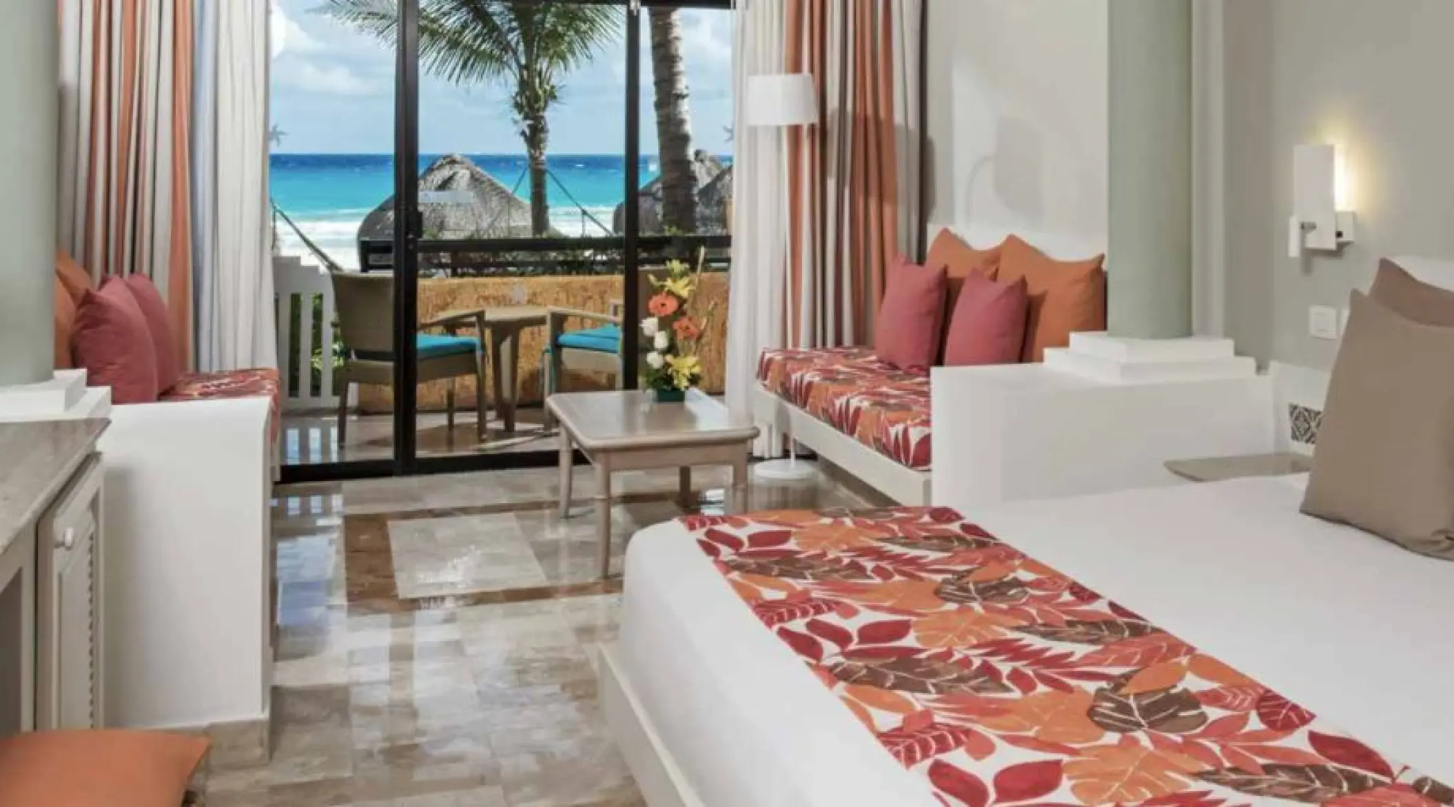 Iberostar Waves Quetzal beach view room with a balcony overlooking the ocean, Playa Del Carmen