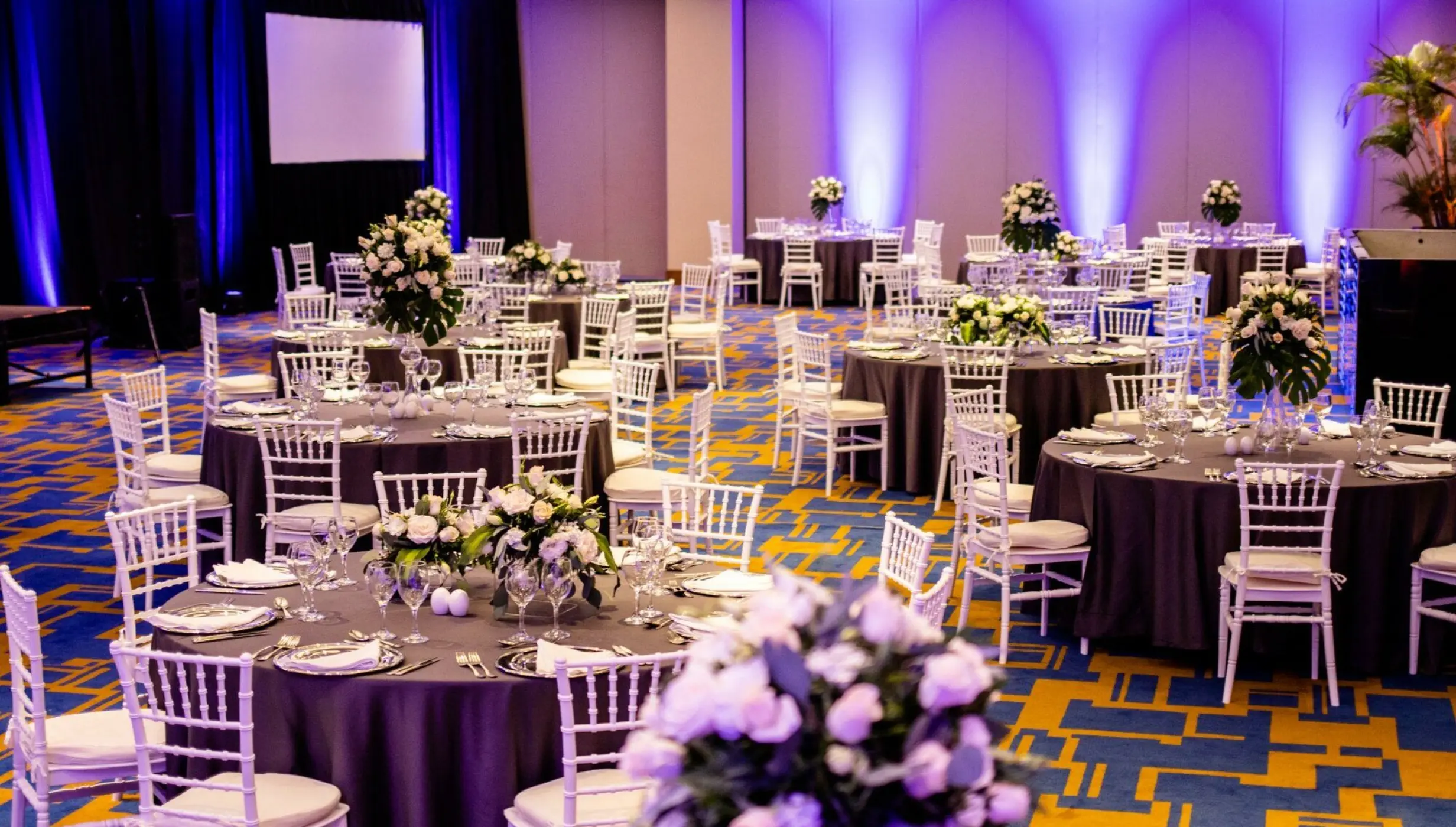 Dinner reception decor on the convention center at Iberostar selection playa mita