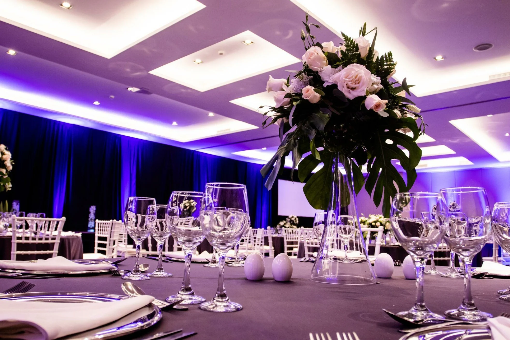 Dinner reception decor on the convention center at Iberostar selection playa mita