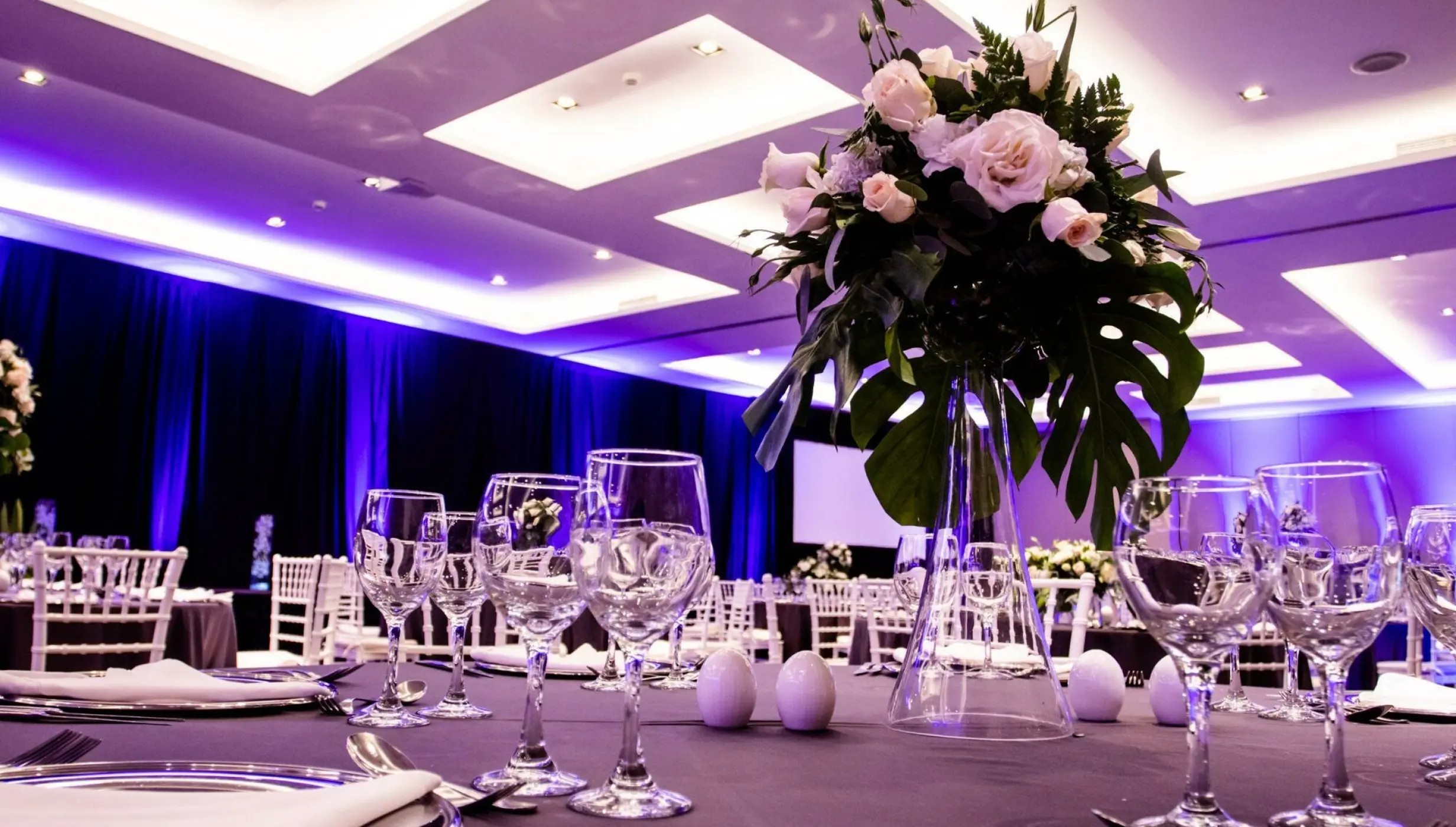 Dinner reception decor on the convention center at Iberostar selection playa mita