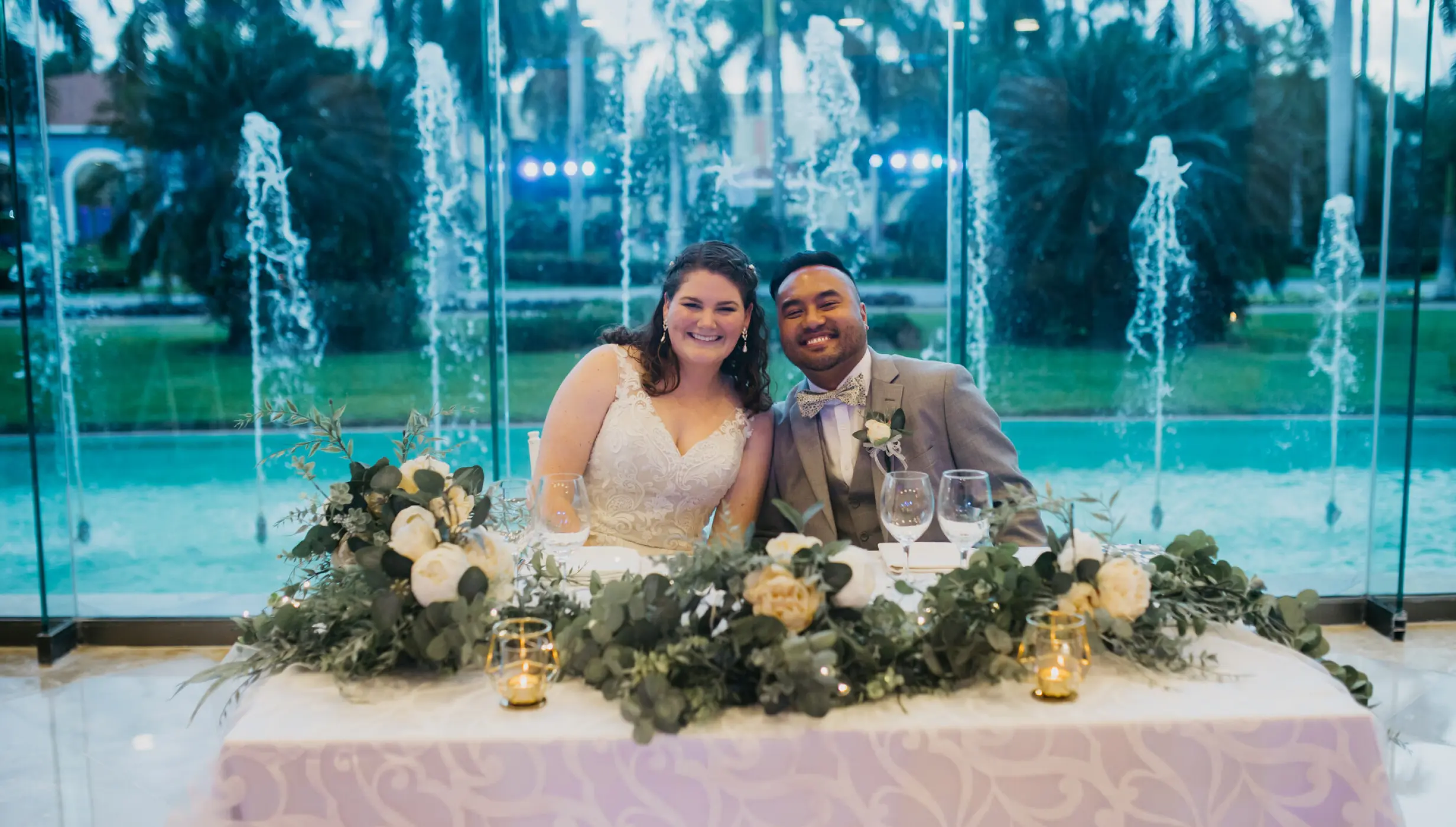 Couple on the conference center at Iberostar Selection Paraiso Lindo